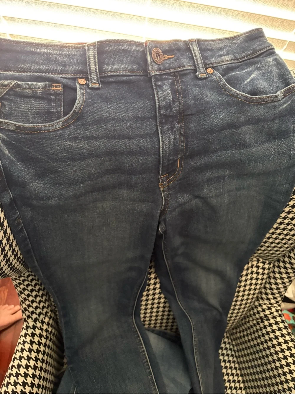 Maurices Women's Skinny Jeans in Washed Blue Denim